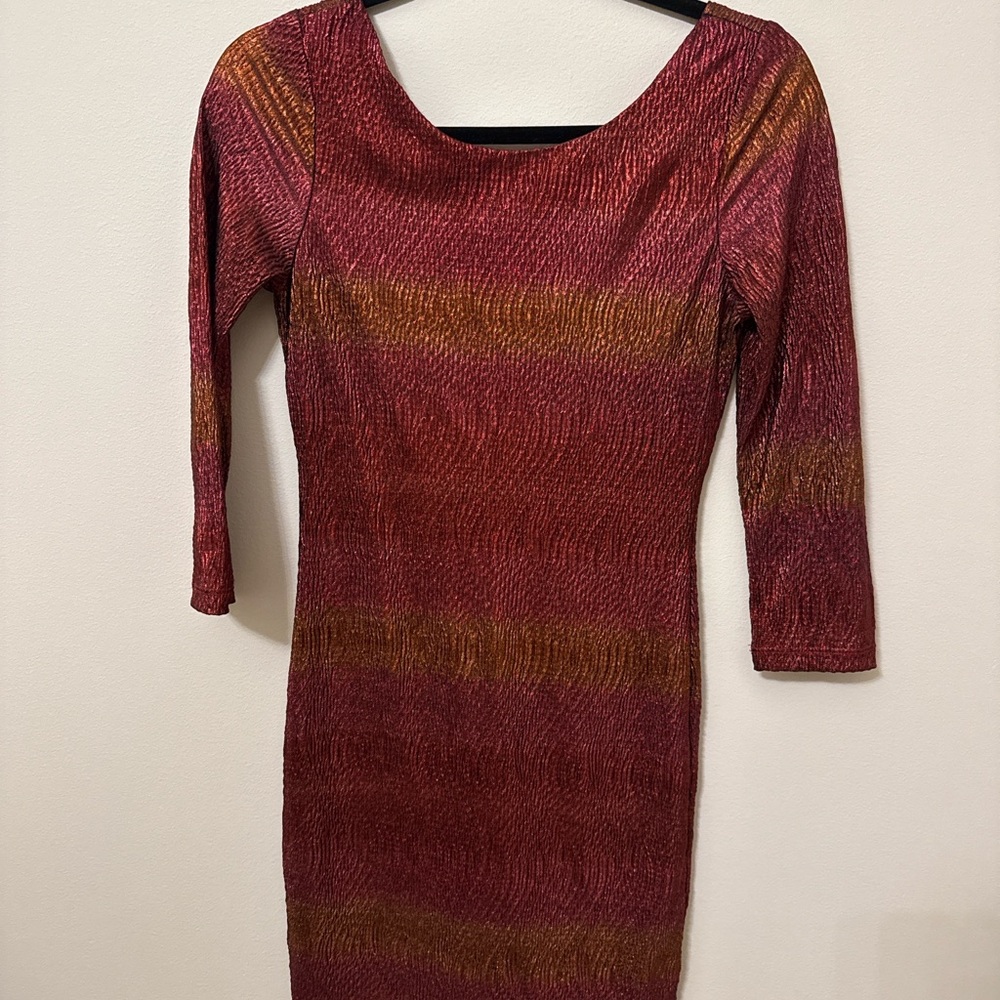 Charlotte Russe Metallic Body Con Dress